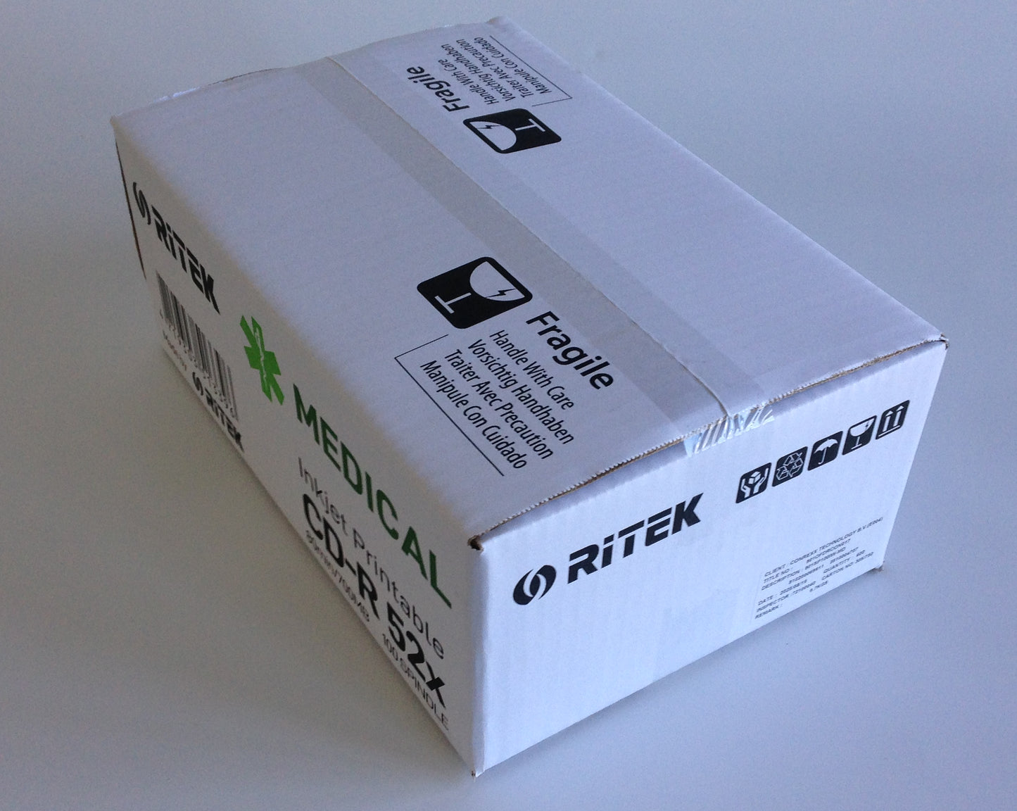 Ritek Medical Plus CD-R, 700MB, 48x, inkjet printable, 100 Disc shrink