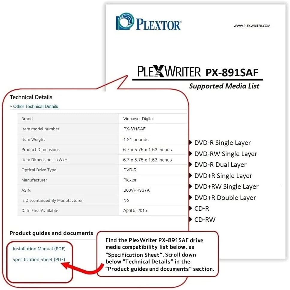 Plextor PX-891SAF DVD/RW-Recorder, 24x, SATA, Dual Layer, Retail Box